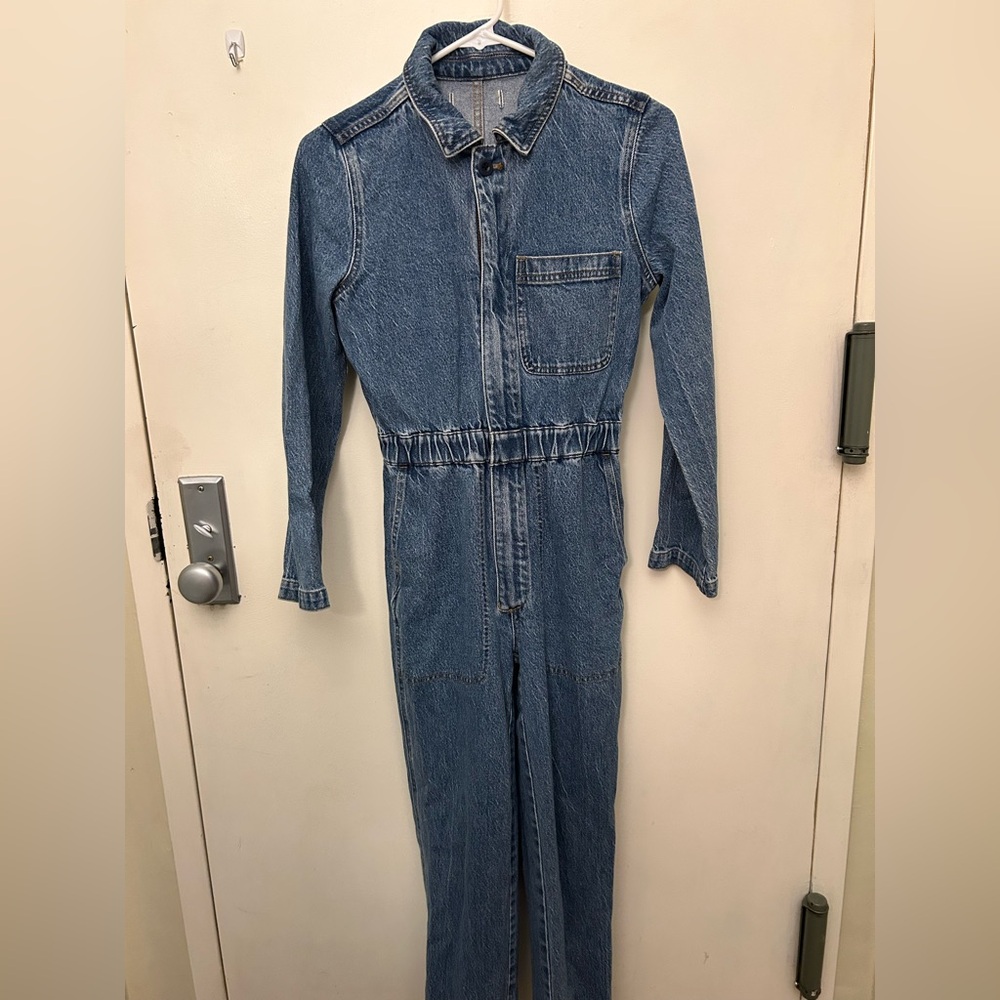 Madewell Denim Jumpsuit with Long Sleeves